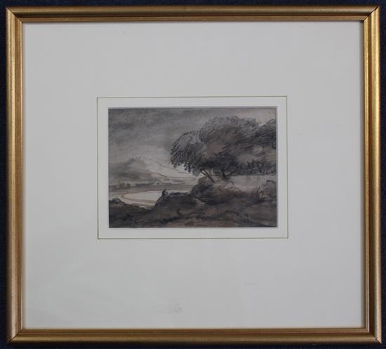 Doctor Thomas Monro (1759-1833) Rustic landscapes, largest 11 x 14in.